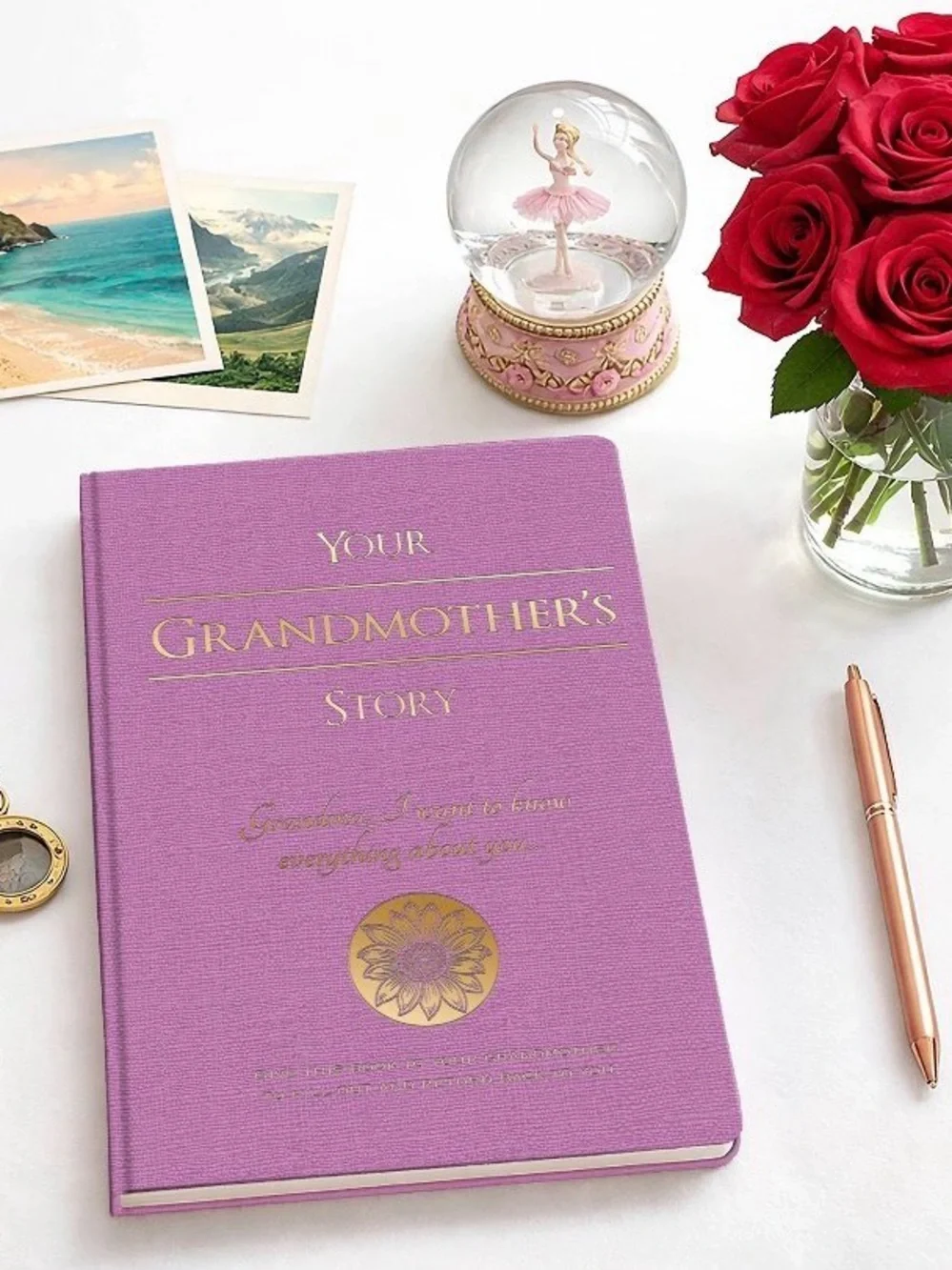 Your Grandmother's Story Pink Memory Journal - Picture 1 of 11